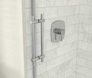 MAAX 137420-900-084-000 Odyssey SC 57-59 ½ x 78in. 8 mm Sliding Shower Door for Alcove Installation with Clear glass in Chrome