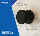 SteamSpa Oasis 10.5 KW QuickStart Acu-Steam Bath Generator Package in Matte Black OA1050MK