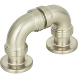 Atlas Homewares Steam Punk Finger Pull 1 5/16 Inch (c-c) Brushed Nickel