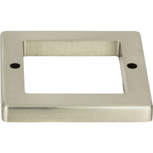 Atlas Homewares Tableau Square Base 1 13/16 Inch Brushed Nickel