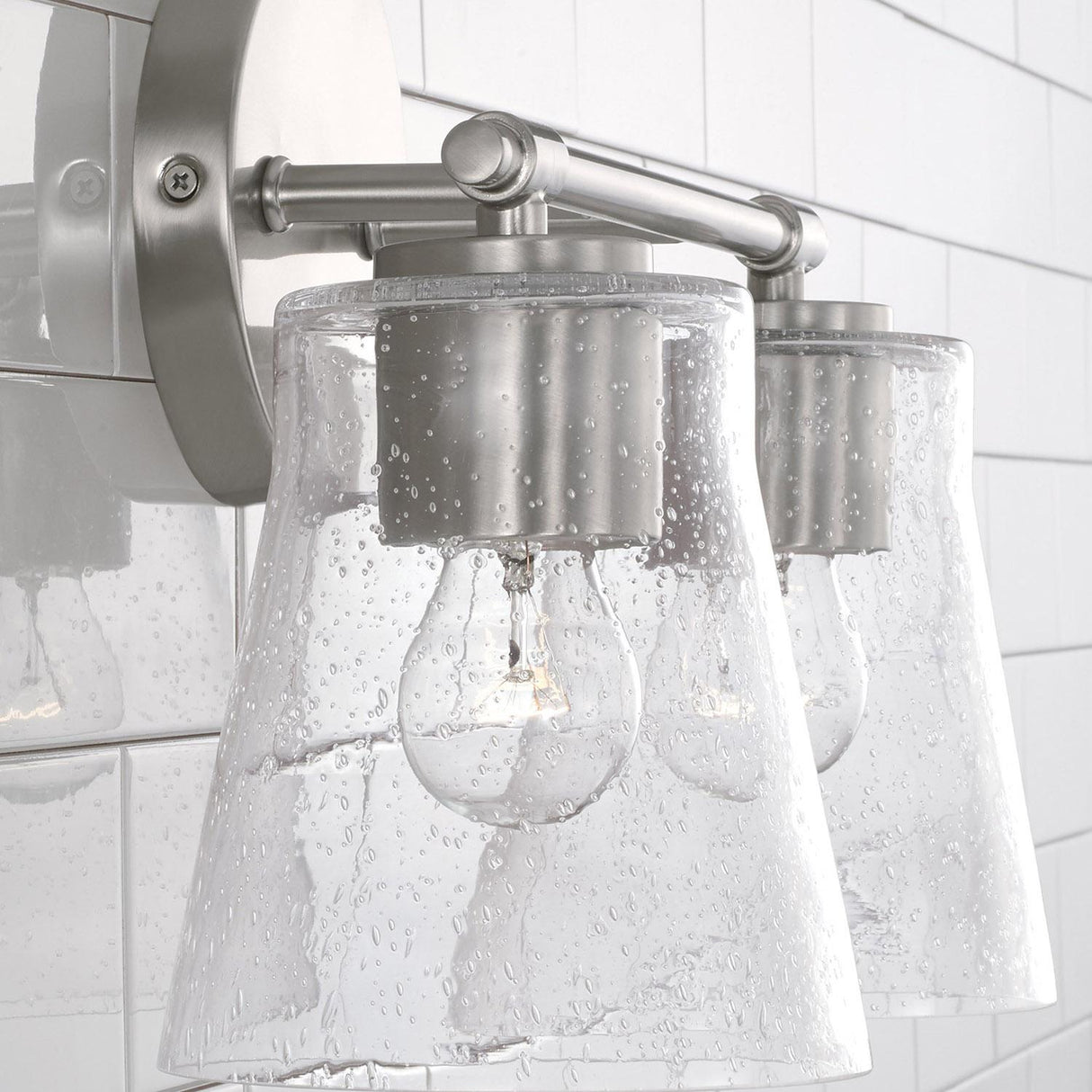 Capital Lighting 146921BN-533 Baker 2 Light Vanity Brushed Nickel