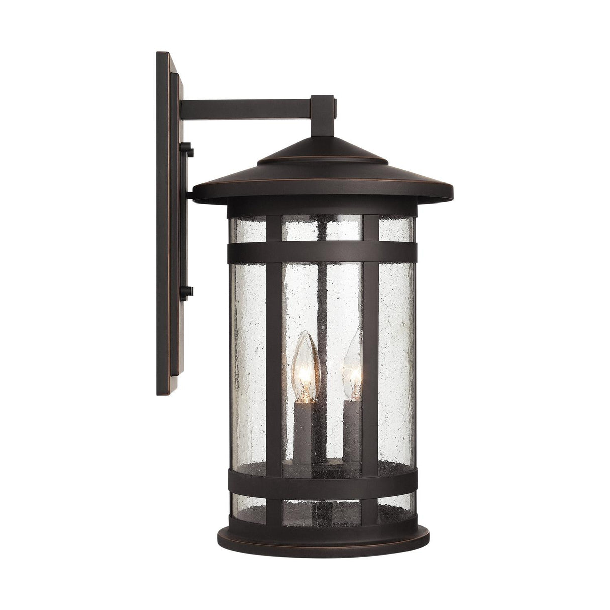 Capital Lighting 935531OZ Mission Hills 3 Light Outdoor Wall Lantern Oiled Bronze