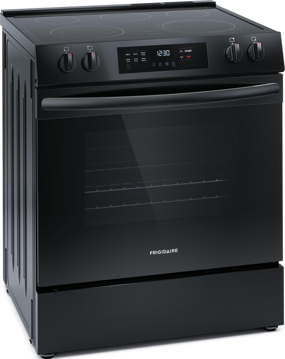 Frigidaire FCFE3062AB 30" Front Control Electric Range, smooth top, ADA