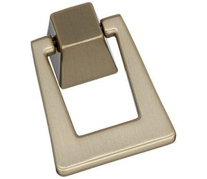 Amerock Cabinet Pendant Golden Champagne 1-13/16 inch (46 mm) Length Blackrock 1 Pack Cabinet Knob Drawer Knob Cabinet Hardware