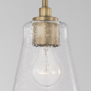 Capital Lighting 346911AD-533 Baker 1 Light Pendant Aged Brass