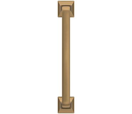 Amerock Cabinet Pull Champagne Bronze 5-1/16 inch (128 mm) Center-to-Center Ville 1 Pack Drawer Pull Cabinet Handle Cabinet Hardware