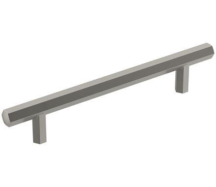 Amerock Cabinet Pull Satin Nickel 5-1/16 inch (128 mm) Center-to-Center Caliber 1 Pack Drawer Pull Cabinet Handle Cabinet Hardware