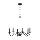 Capital Lighting 437261BI Vincent 6 Light Chandelier Black Iron