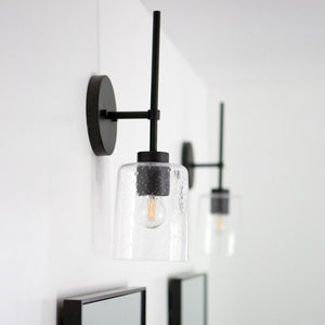 Capital Lighting 628511MB-449 Greyson 1 Light Sconce Matte Black