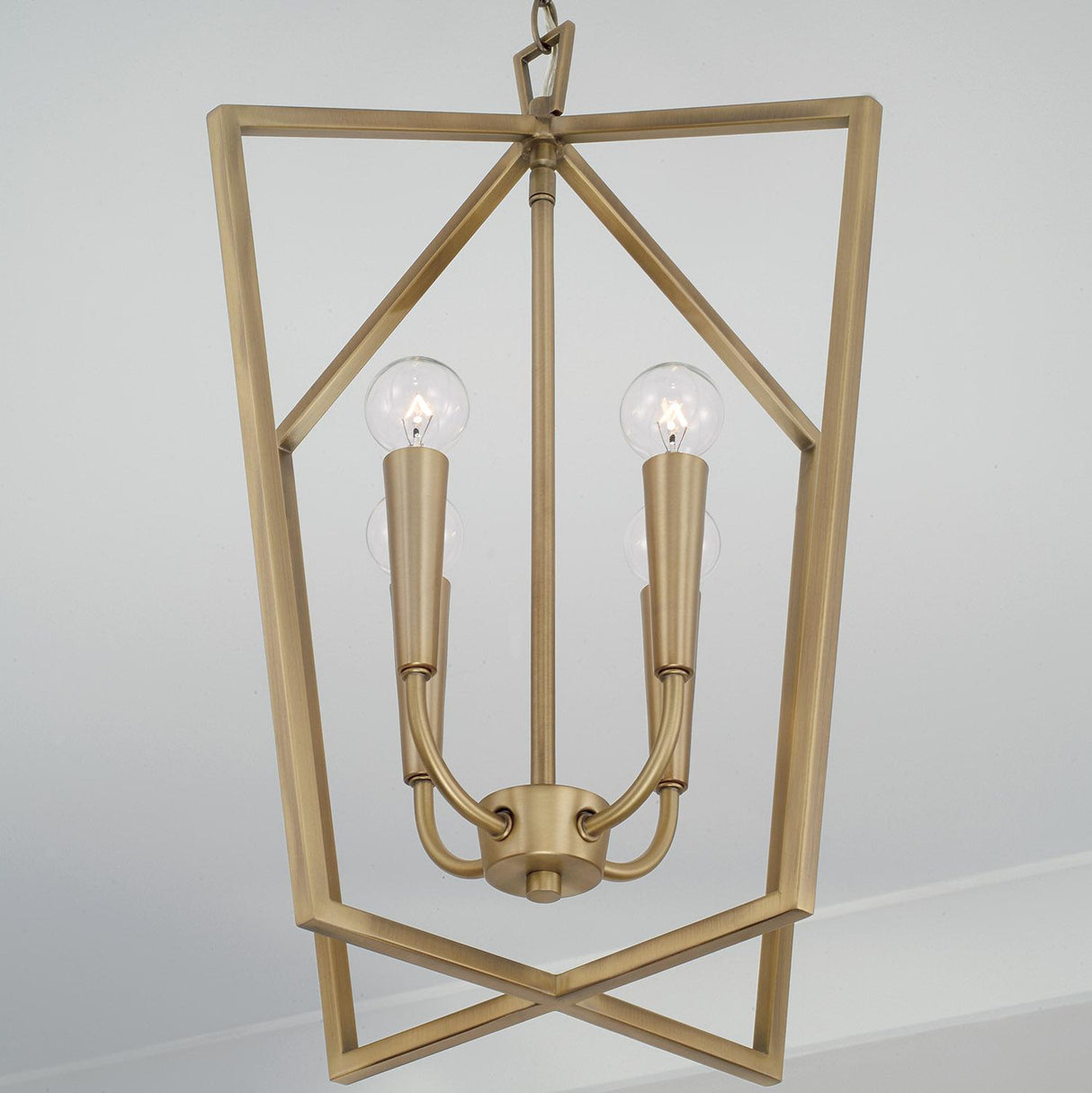 Capital Lighting 545941AD Holden 4 Light Foyer Aged Brass