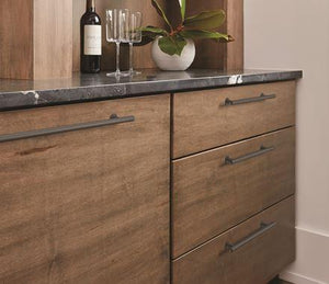 Amerock Cabinet Pull Matte Black 7-9/16 inch (192 mm) Center-to-Center Radius 1 Pack Drawer Pull Cabinet Handle Cabinet Hardware