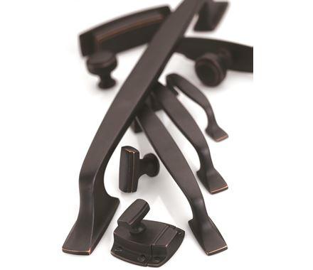 Amerock Cabinet Pull Aged Pewter 5-1/16 inch (128 mm) Center to Center Highland Ridge 1 Pack Drawer Pull Drawer Handle Cabinet Hardware