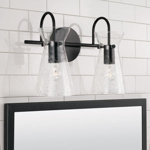 Capital Lighting 142421MB Mila 2 Light Vanity Matte Black