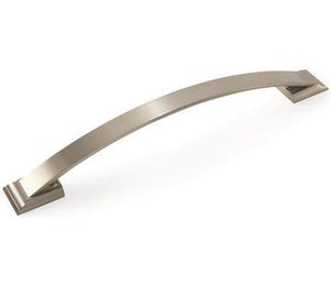 Amerock Appliance Pull Satin Nickel 8 inch (203 mm) Center to Center Candler 1 Pack Drawer Pull Drawer Handle Cabinet Hardware