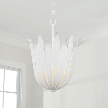 Capital Lighting 349542XW Eden 4 Light Pendant Textured White