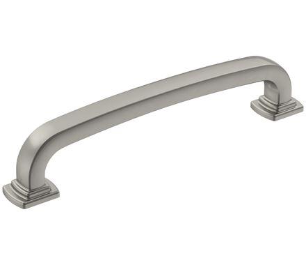 Amerock Cabinet Pull Satin Nickel 5-1/16 inch (128 mm) Center-to-Center Surpass 1 Pack Drawer Pull Cabinet Handle Cabinet Hardware