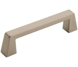 Amerock Cabinet Pull Satin Nickel 3-3/4 inch (96 mm) Center to Center Blackrock 1 Pack Drawer Pull Drawer Handle Cabinet Hardware