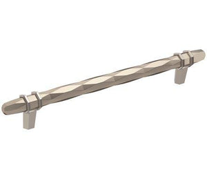 Amerock Cabinet Pull Satin Nickel/Polished Chrome 8 inch (203 mm) Center-to-Center London 1 Pack Drawer Pull Drawer Handle Cabinet Hardware