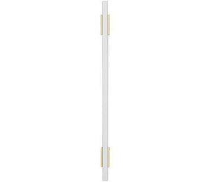 Amerock Cabinet Pull Brushed Gold/White 7-9/16 inch (192 mm) Center to Center Urbanite 1 Pack Drawer Pull Drawer Handle Cabinet Hardware