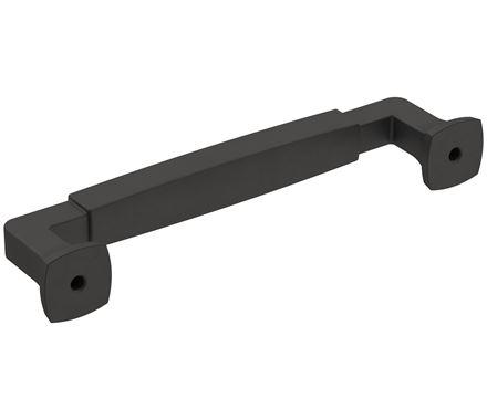 Amerock Cabinet Pull Matte Black 5-1/16 inch (128 mm) Center-to-Center Stature 1 Pack Drawer Pull Cabinet Handle Cabinet Hardware