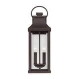 Capital Lighting 946421OZ Bradford 2 Light Outdoor Wall Lantern Oiled Bronze