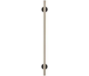 Amerock Cabinet Pull Matte Black/Silver Champagne 10-1/16 inch (256 mm) Center to Center Transcendent 1 Pack Drawer Pull Drawer Handle Cabinet Hardware