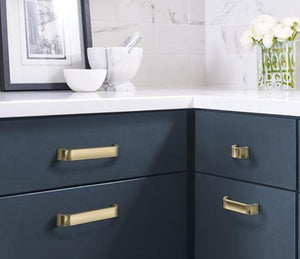 Amerock Cabinet Pull Golden Champagne 3-3/4 inch (96 mm) Center to Center Concentric 1 Pack Drawer Pull Drawer Handle Cabinet Hardware