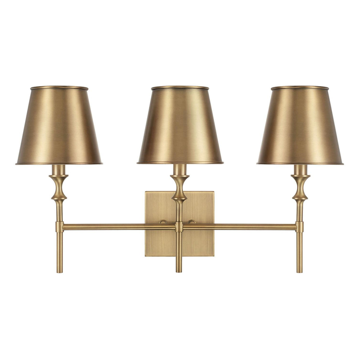 Capital Lighting 149731AD-708 Whitney 3 Light Vanity Aged Brass