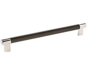 Amerock Cabinet Pull Polished Nickel/Black Bronze 10-1/16 inch (256 mm) Center to Center Esquire 1 Pack Drawer Pull Drawer Handle Cabinet Hardware