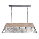 Capital Lighting 835051UW Russell 5 Light Island Urban Wash