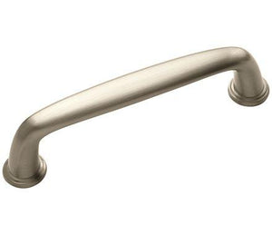 Amerock Cabinet Pull Satin Nickel 3-3/4 inch (96 mm) Center to Center Kane 1 Pack Drawer Pull Drawer Handle Cabinet Hardware