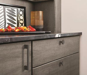 Amerock Cabinet Pull Matte Black 5-1/16 inch (128 mm) Center-to-Center Versa 1 Pack Drawer Pull Cabinet Handle Cabinet Hardware