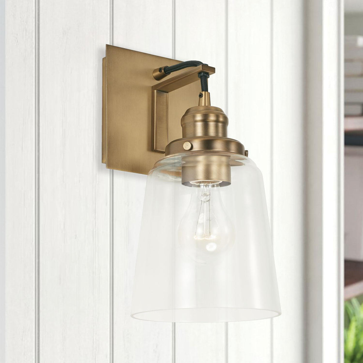 Capital Lighting 3711AD-135 Fallon 1 Light Sconce Aged Brass