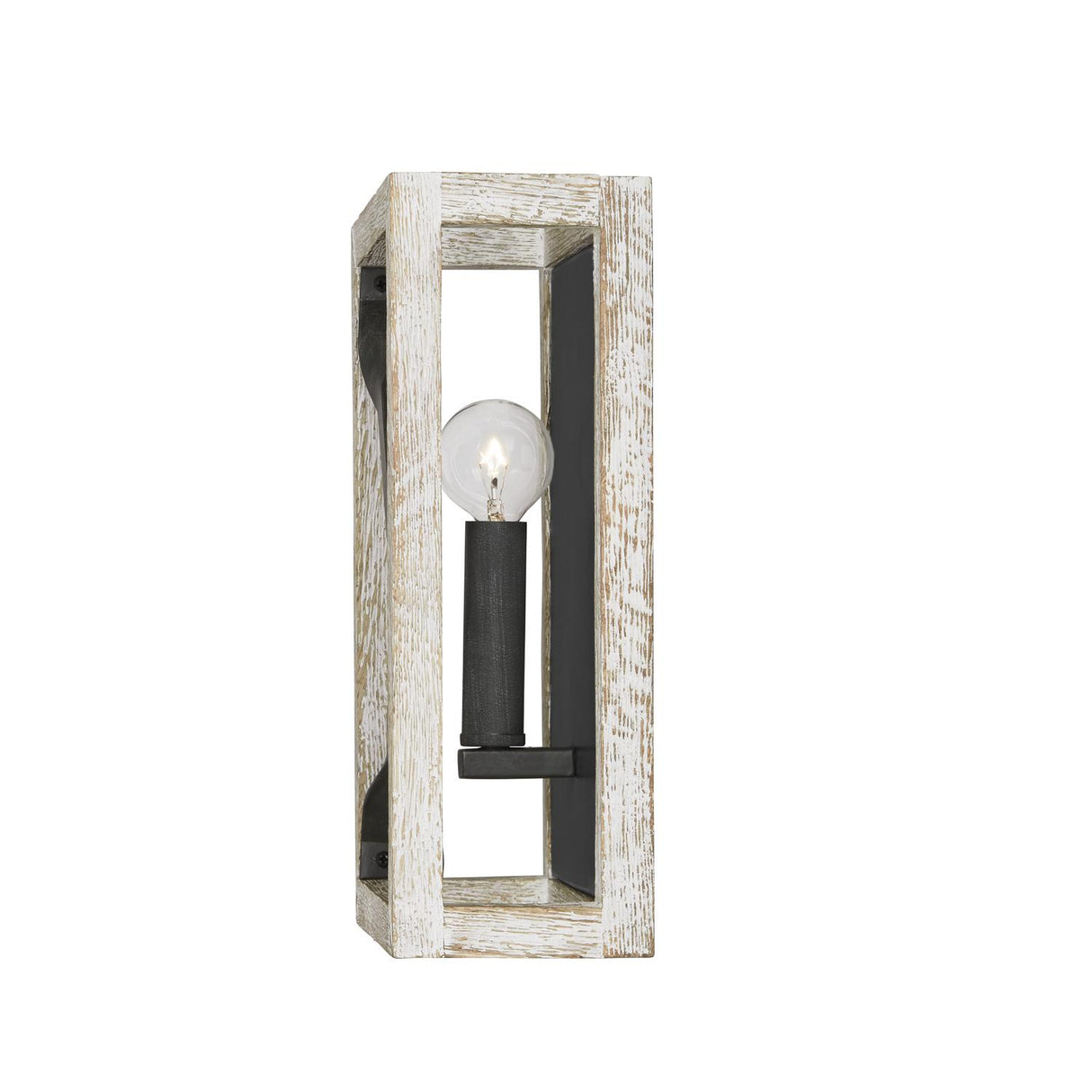Capital Lighting 640411WN Remi 1 Light Sconce Brushed White Wash and Nordic Iron