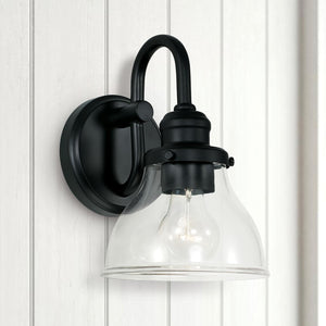 Capital Lighting 8301MB-461 Baxter 1 Light Sconce Matte Black