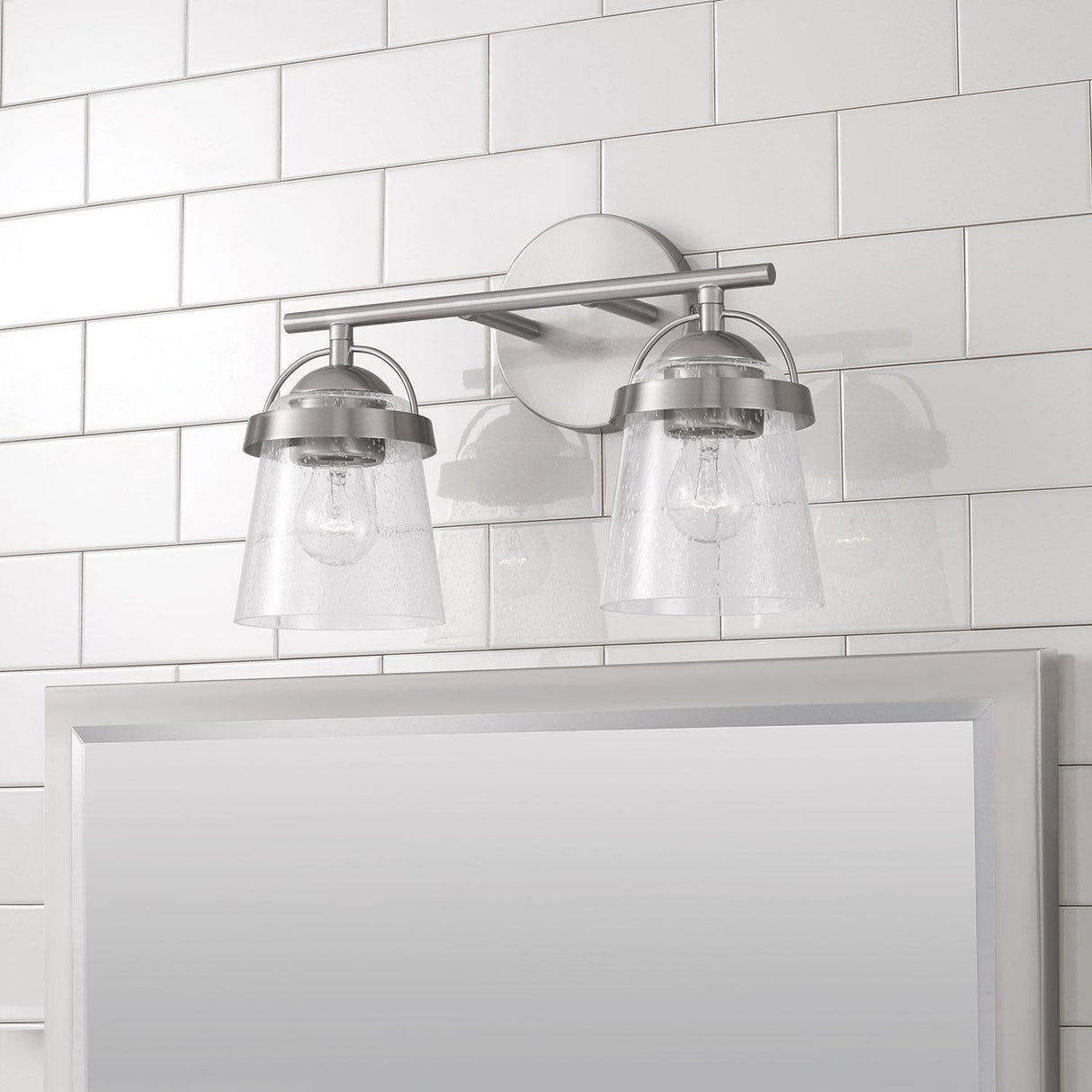 Capital Lighting 147021BN-534 Madison 2 Light Vanity Brushed Nickel