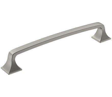 Amerock Cabinet Pull Satin Nickel 6-5/16 inch (160 mm) Center-to-Center Ville 1 Pack Drawer Pull Cabinet Handle Cabinet Hardware