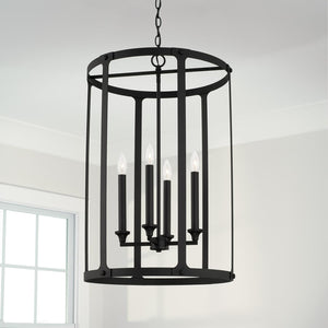 Capital Lighting 544941BI Brennen 4 Light Foyer Black Iron