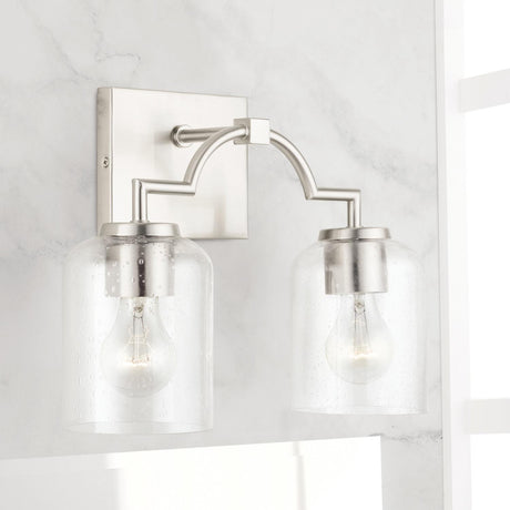 Capital Lighting 139321BN-500 Carter 2 Light Vanity Brushed Nickel