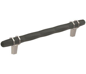 Amerock Cabinet Pull Black Bronze/Polished Chrome 6-5/16 inch (160 mm) Center-to-Center London 1 Pack Drawer Pull Drawer Handle Cabinet Hardware