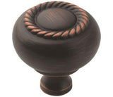 Amerock Cabinet Knob Oil Rubbed Bronze 1-1/4 inch (32 mm) Diameter Everyday Heritage 1 Pack Drawer Knob Cabinet Hardware