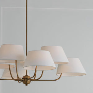 Capital Lighting 450481AD Welsley 8 Light Chandelier Aged Brass