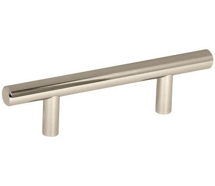 Amerock Cabinet Pull Polished Nickel 3 inch (76 mm) Center to Center Bar Pulls 1 Pack Drawer Pull Drawer Handle Cabinet Hardware