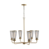 Capital Lighting 432361AD Abbott 6 Light Chandelier Aged Brass