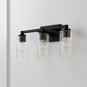 Capital Lighting 119831BI-435 Ravenwood 3 Light Vanity Black Iron
