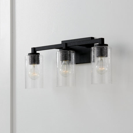 Capital Lighting 119831BI-435 Ravenwood 3 Light Vanity Black Iron