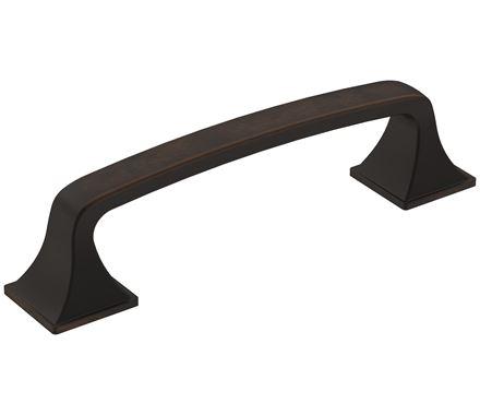 Amerock Cabinet Pull Oil Rubbed Bronze 3-3/4 inch (96 mm) Center-to-Center Ville 1 Pack Drawer Pull Cabinet Handle Cabinet Hardware