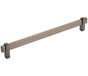 Amerock Cabinet Pull Black Brushed Nickel/Black Nickel 10-1/16 inch (256 mm) Center to Center Mulino 1 Pack Drawer Pull Drawer Handle Cabinet Hardware