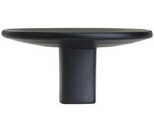 Amerock Cabinet Knob Matte Black 1-9/16 inch (40 mm) Diameter Concentric 1 Pack Drawer Knob Cabinet Hardware