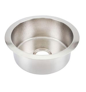 Thompson Traders Hammered Nickel Napoli Bar/prep Sink De La Cruz PU-1708BRN Nickel
(Hammered)